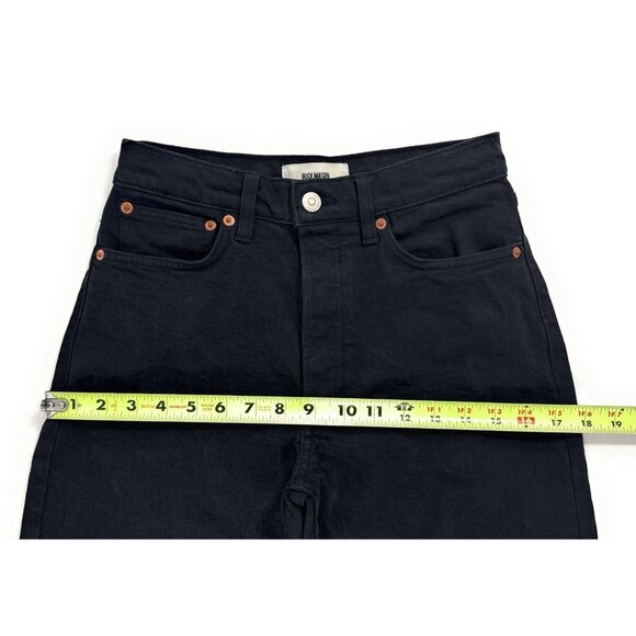 Buck Mason Womens Rider Jeans Sz 25 High Waist Straight Leg 12oz Stretch Twill - Picture 7 of 10